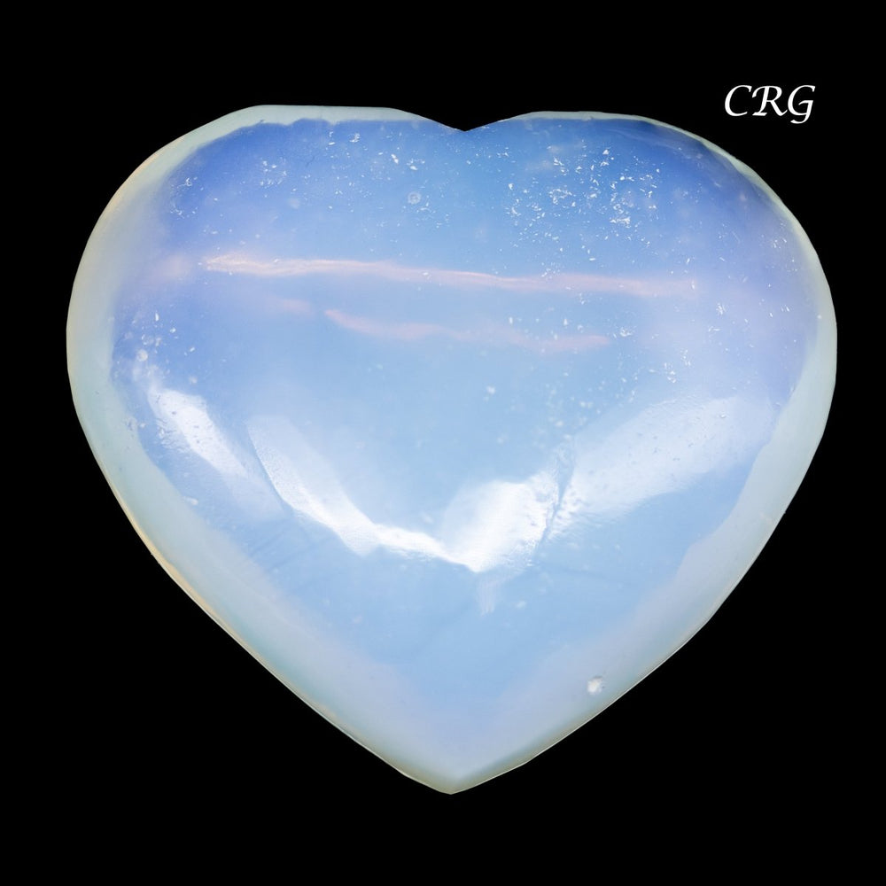 Opalite Puffy Heart (1 Piece) Size 1 to 1.5 Inches Crystal Gemstone Shape