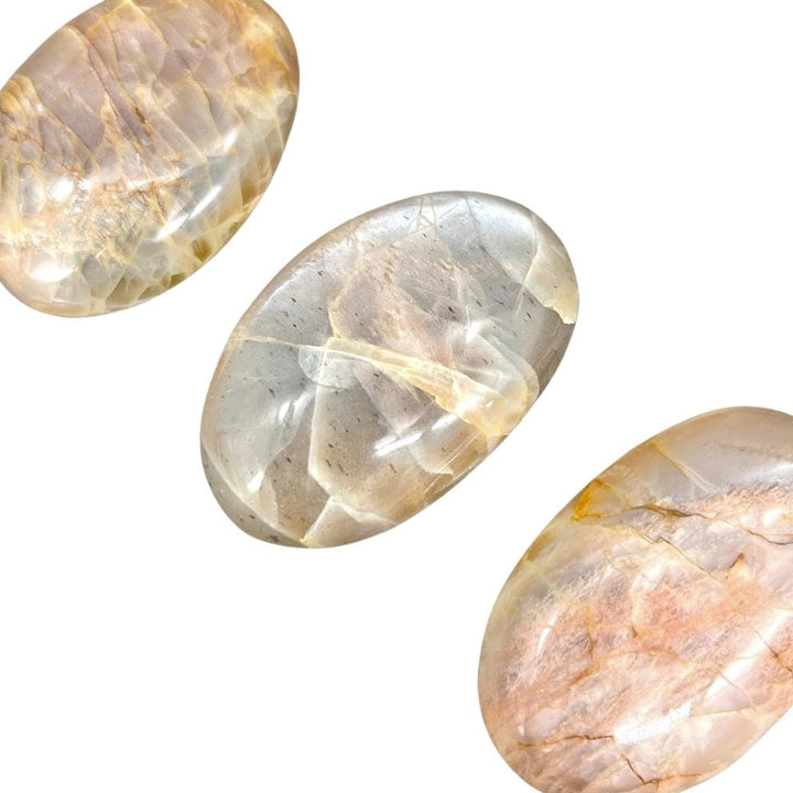 Peach Moonstone Palm Stone (1 Pound)Crystal River Gems