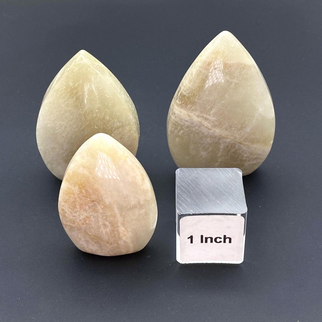 Peach Moonstone Polished Standing FlameCrystal River Gems