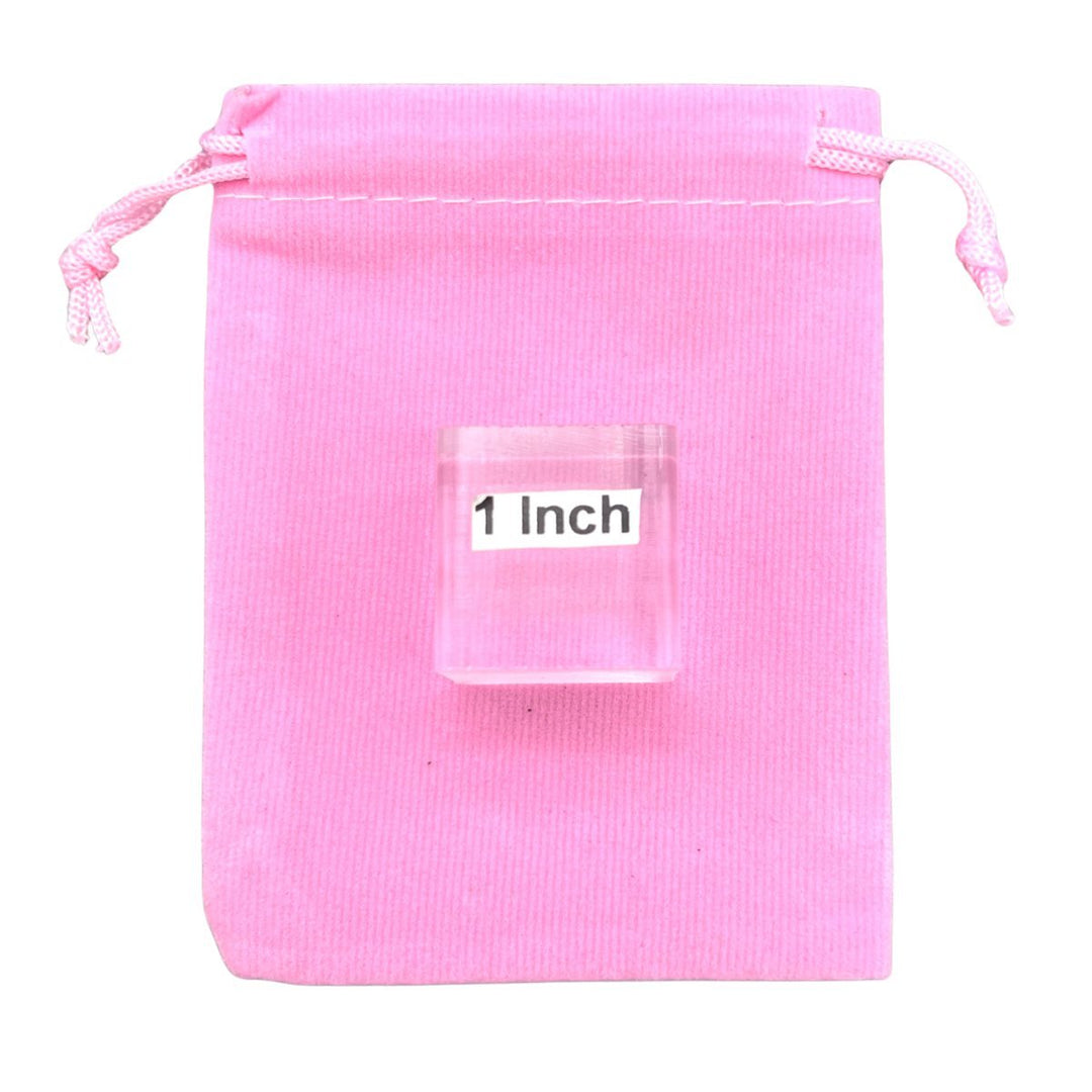 Pink Plush Velvet Pouch (1 Piece) Size 3 by 4 Inches Small Deluxe Gift BagCrystal River Gems