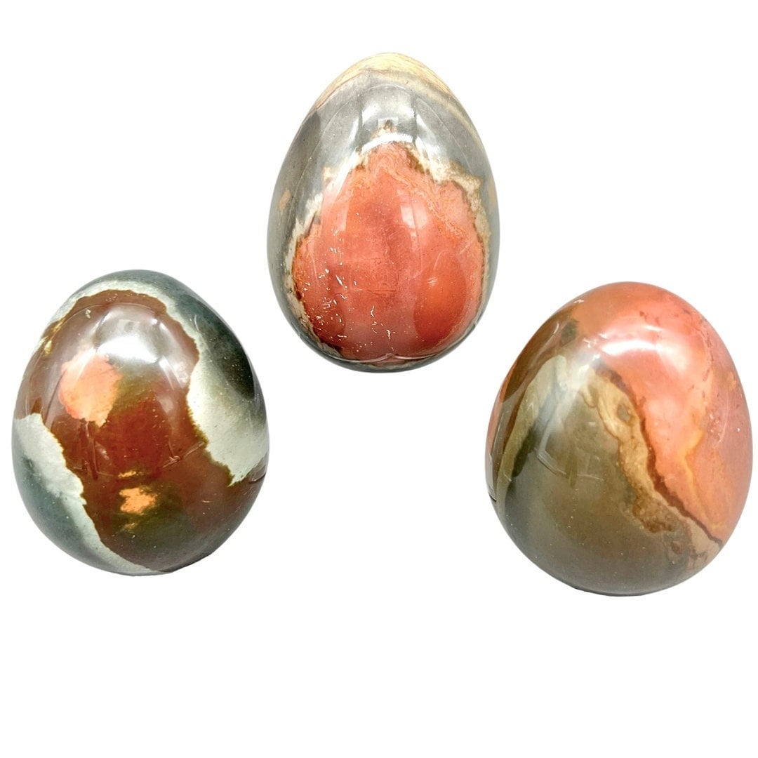 Polychrome Jasper Eggs (1 Kilo)Crystal River Gems