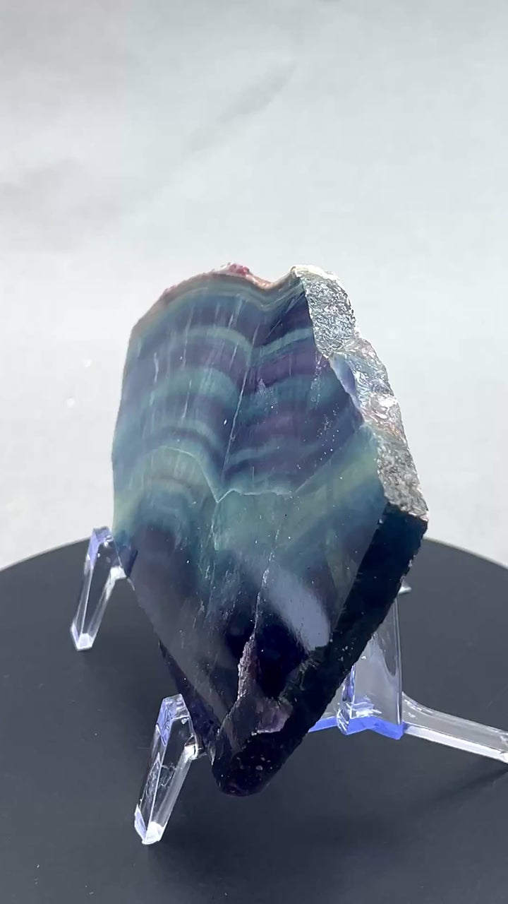 Rainbow Fluorite Polished Slab