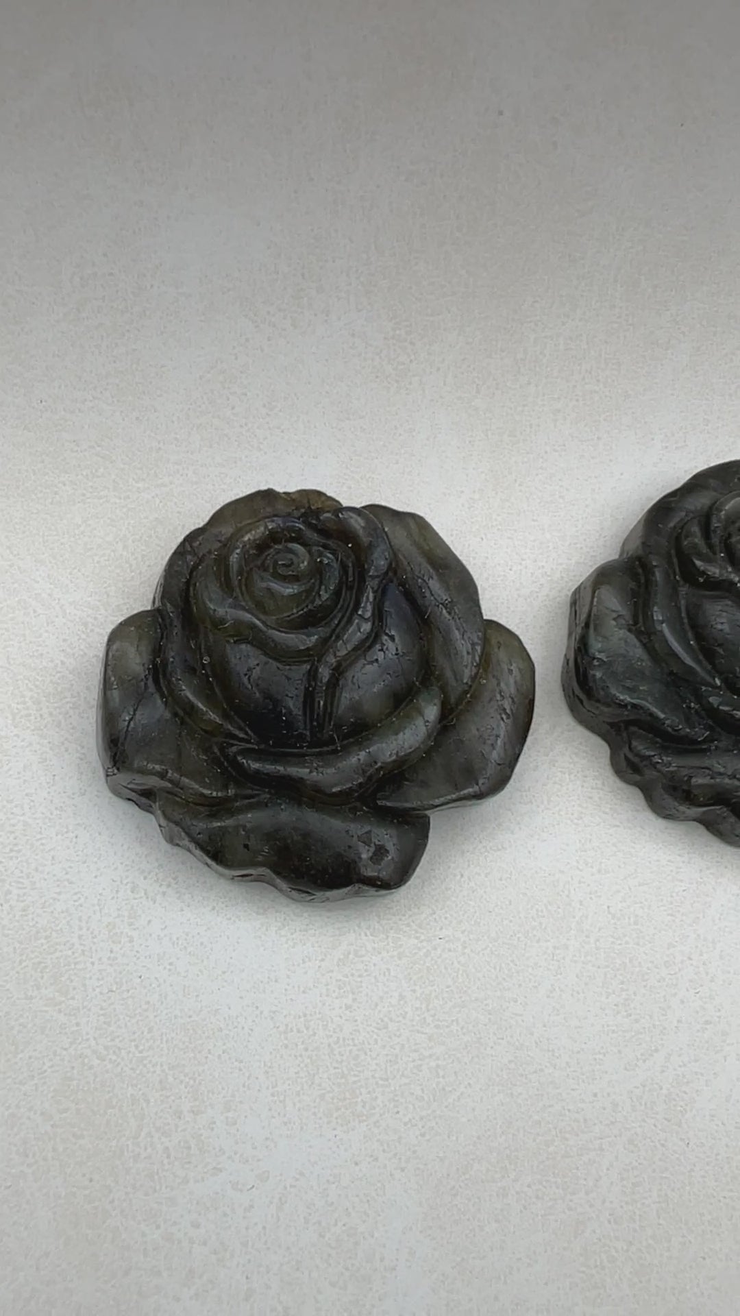 Rose Labradorite Super Flash Carving
