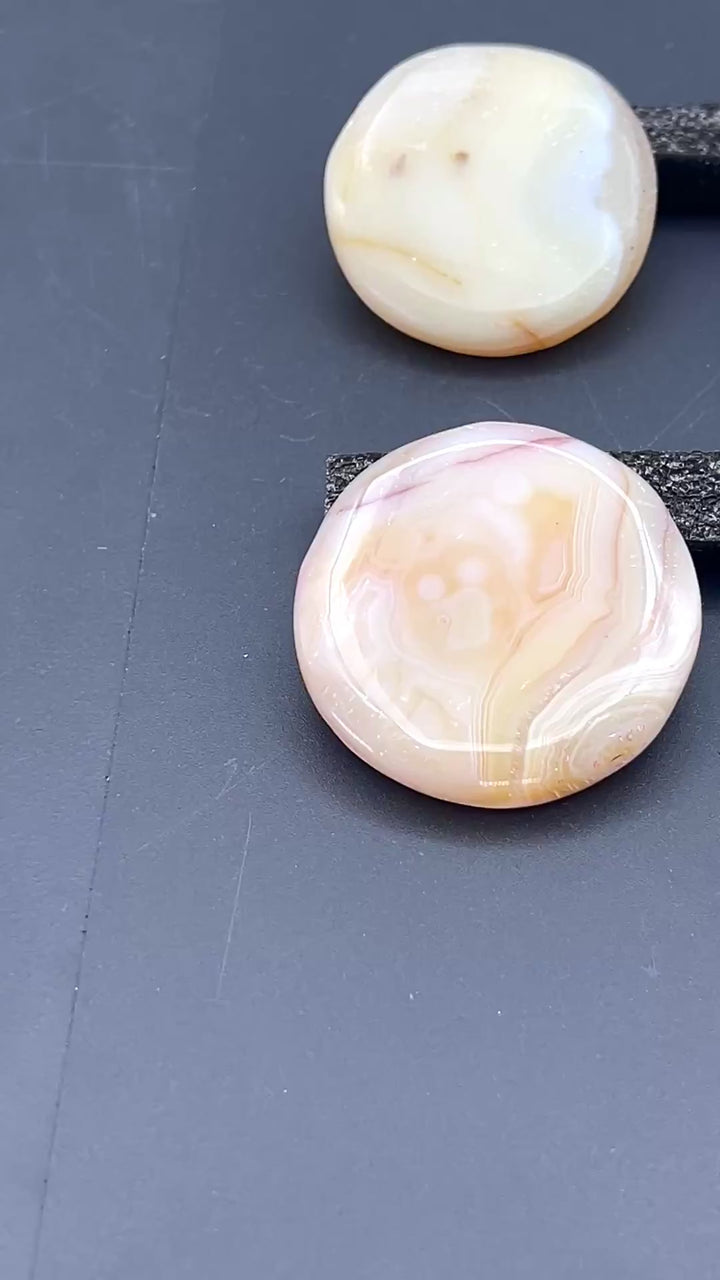 Banded Agate Polished Pocket Stone