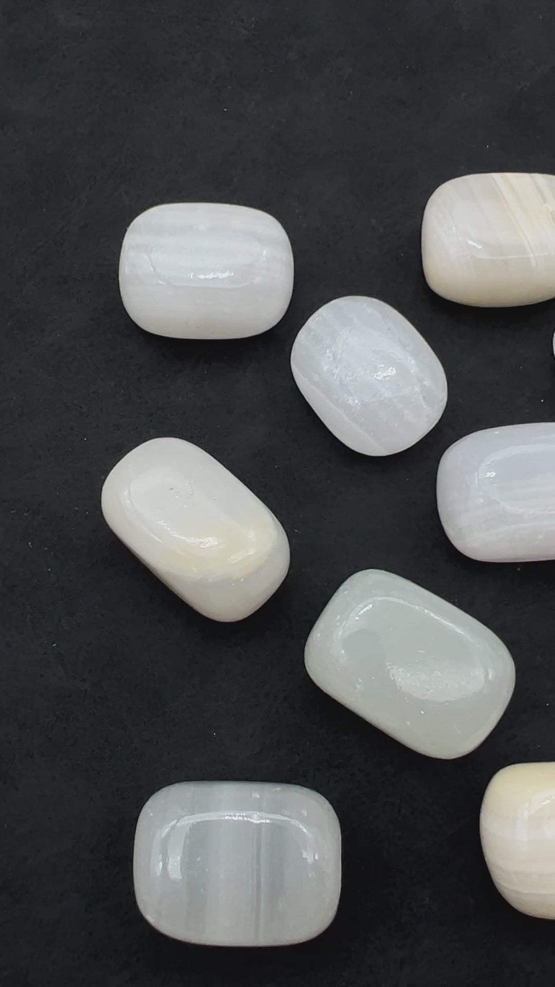 White Calcite Tumbled Bulk Stones