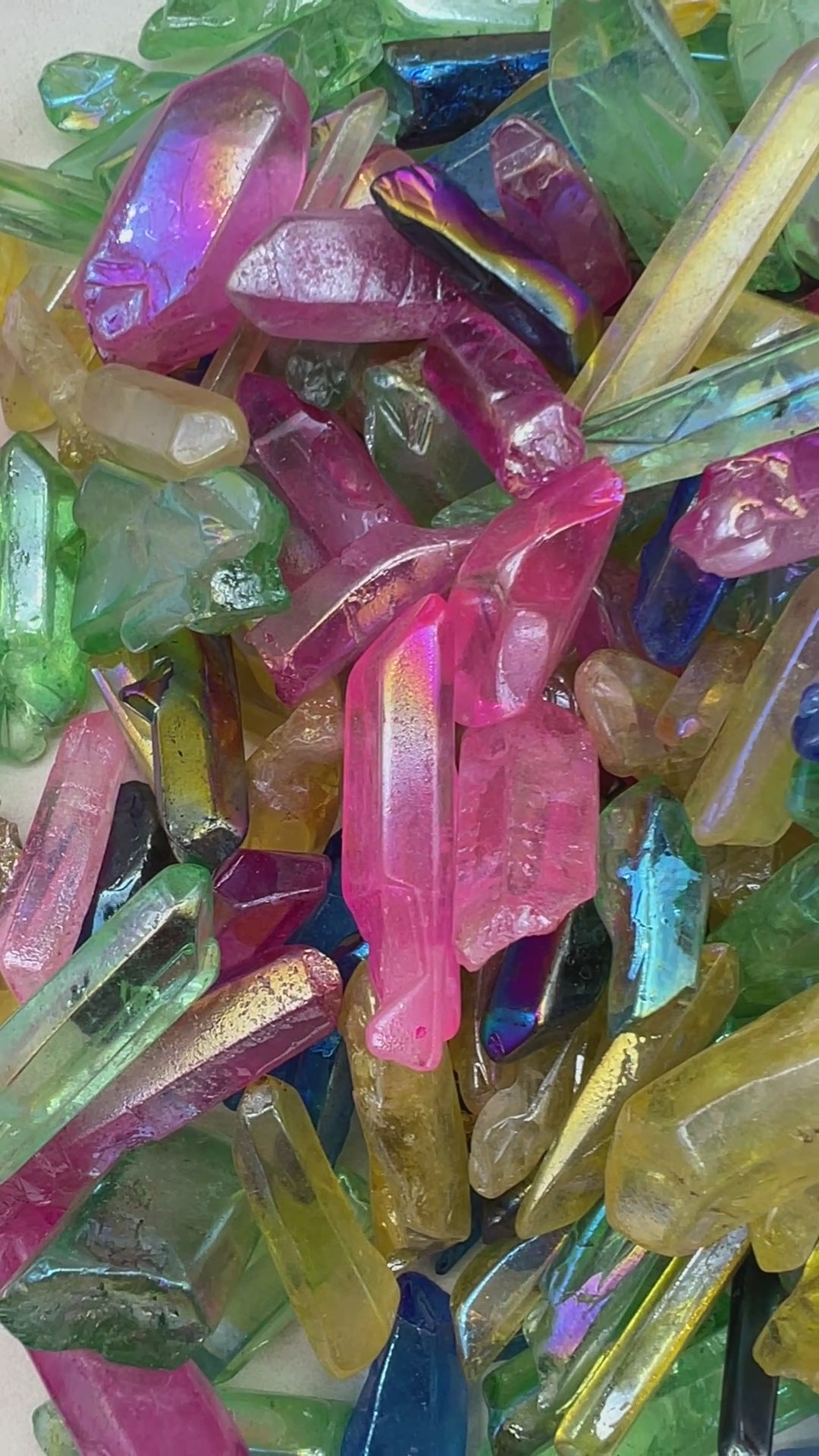 Mixed Assorted Color Aura Quartz (5 LB)
