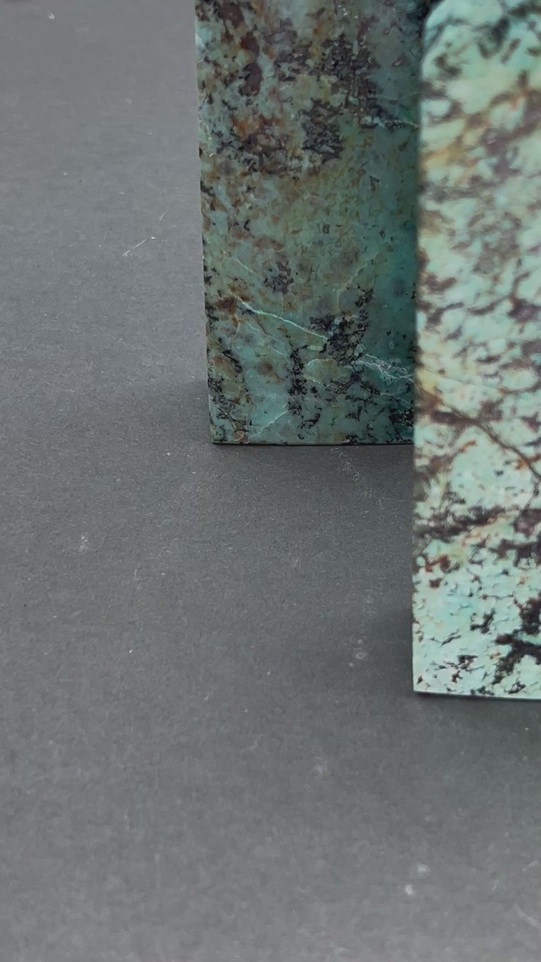 Turquoise Polished Standing Slab Tower