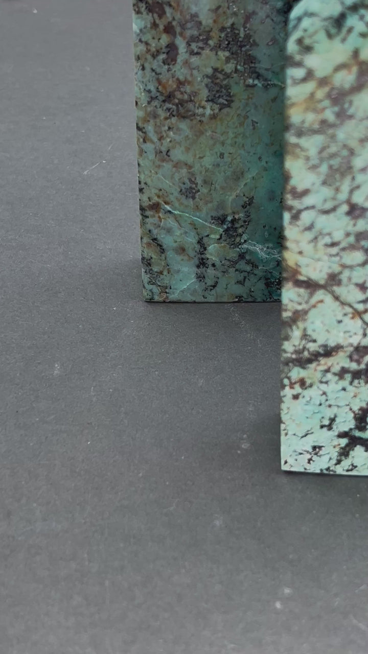 Turquoise Polished Standing Slab Tower