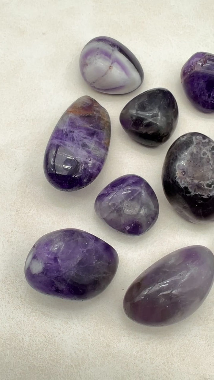 Tumbled Multicolor Amethyst / 20-40mm AVG - 1 KILO LOT
