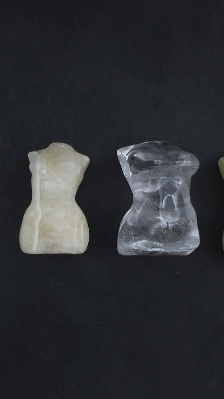 Assorted Gemstone Goddess Statues (4 Pieces)