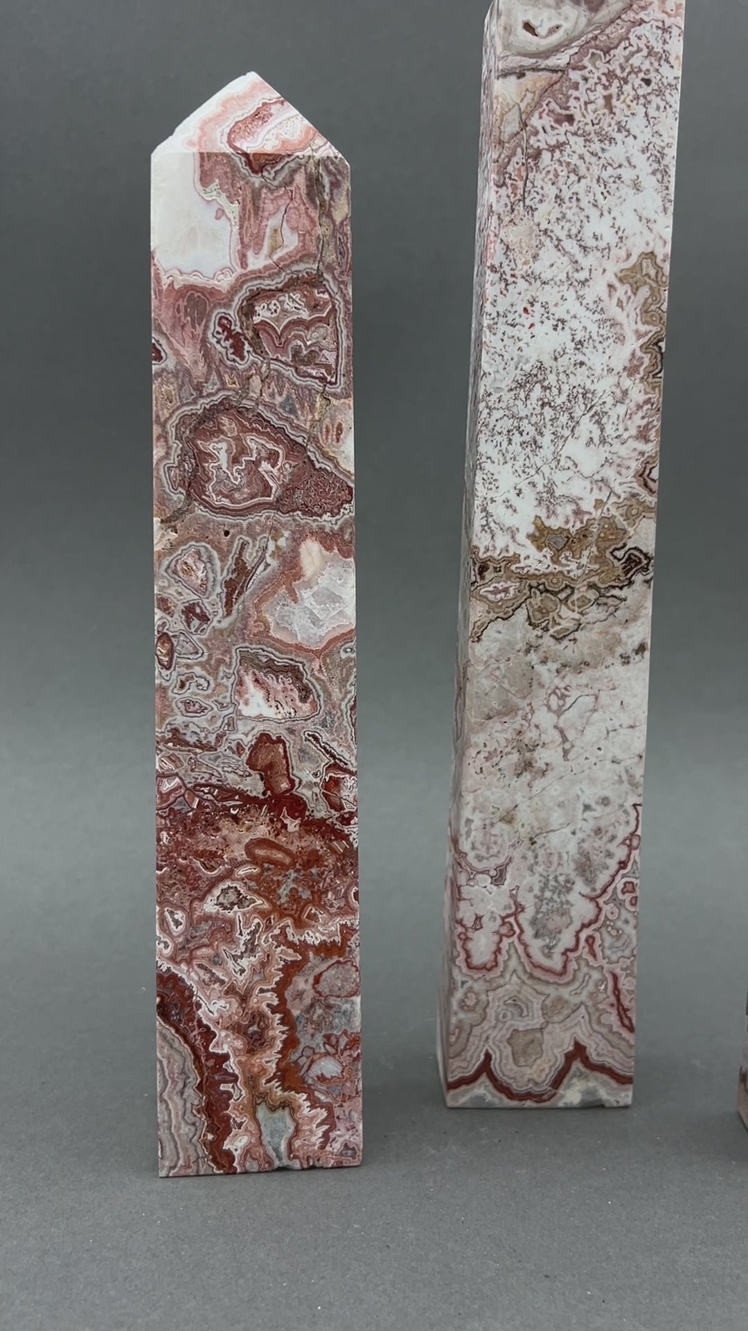 Crazy Lace Agate Tower 7 to 12 Inches (1 Piece)