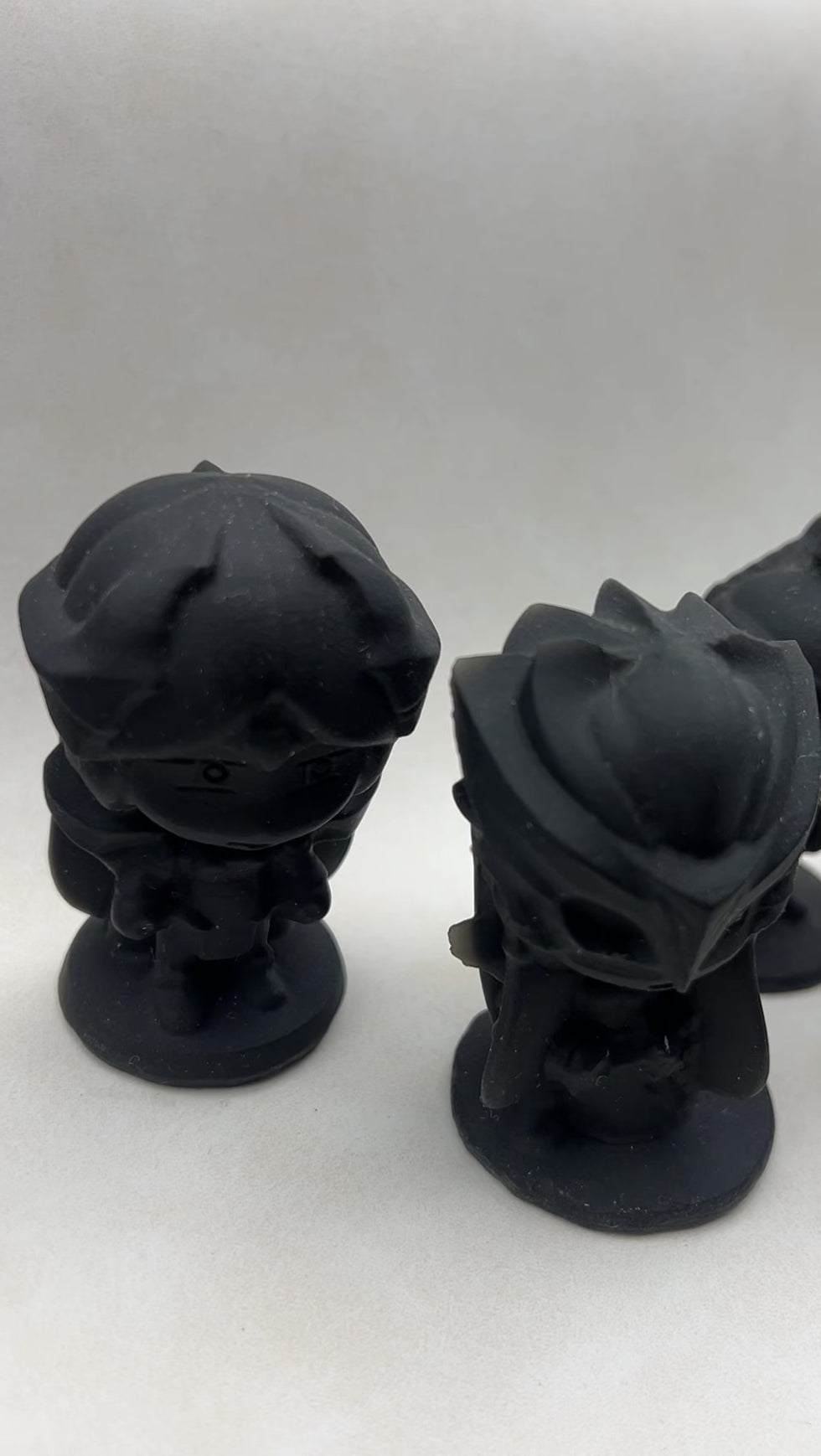Black Obsidian LoL Character Carvings (5 Pieces)