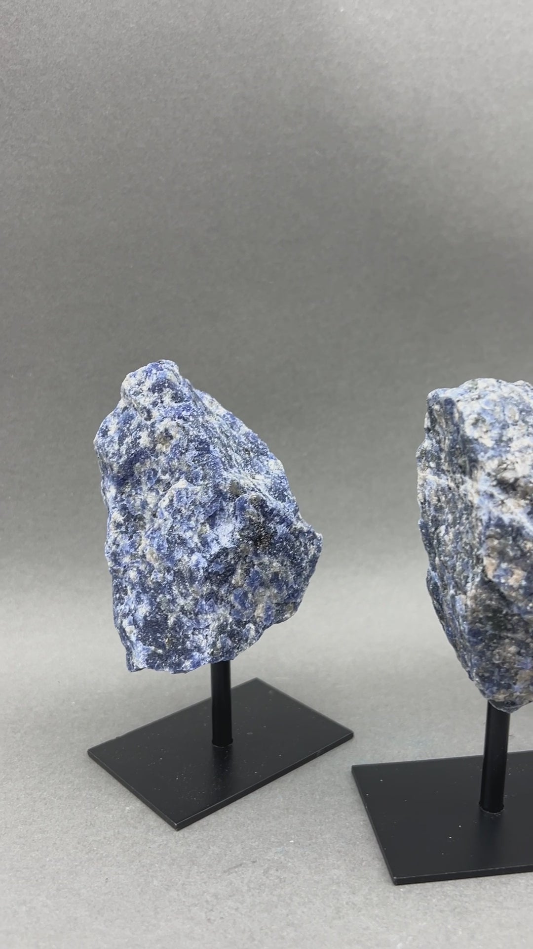 Sodalite Rough Specimen on Metal Stand Gemstone Home Decor Wholesale Crystal Supply