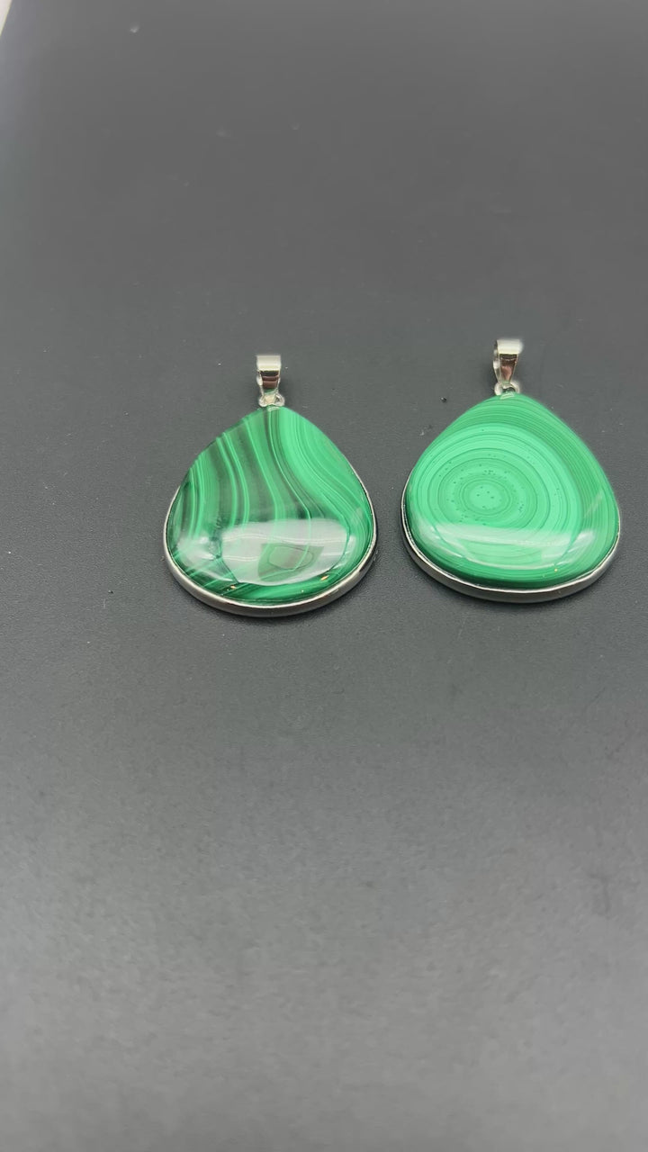 Malachite Teardrop Pendant