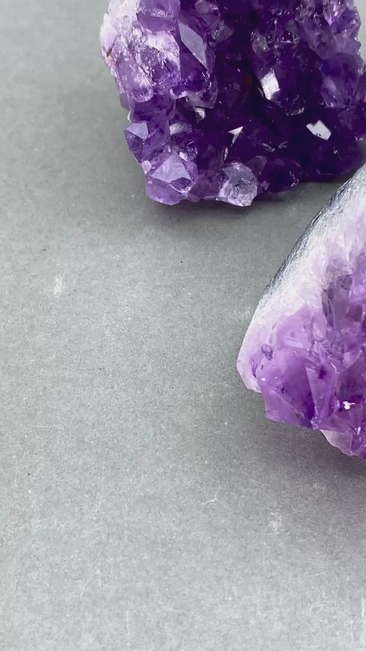 Amethyst Small Cut Base Standing Druzy