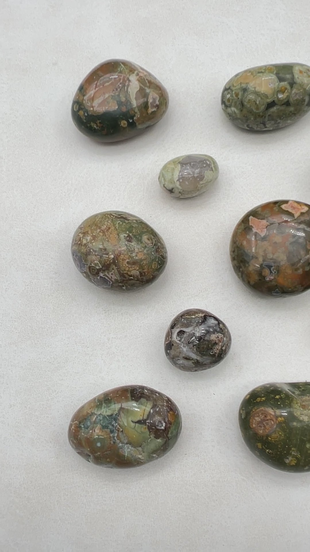 Rainforest Rhyolite Tumbled Bulk Stones