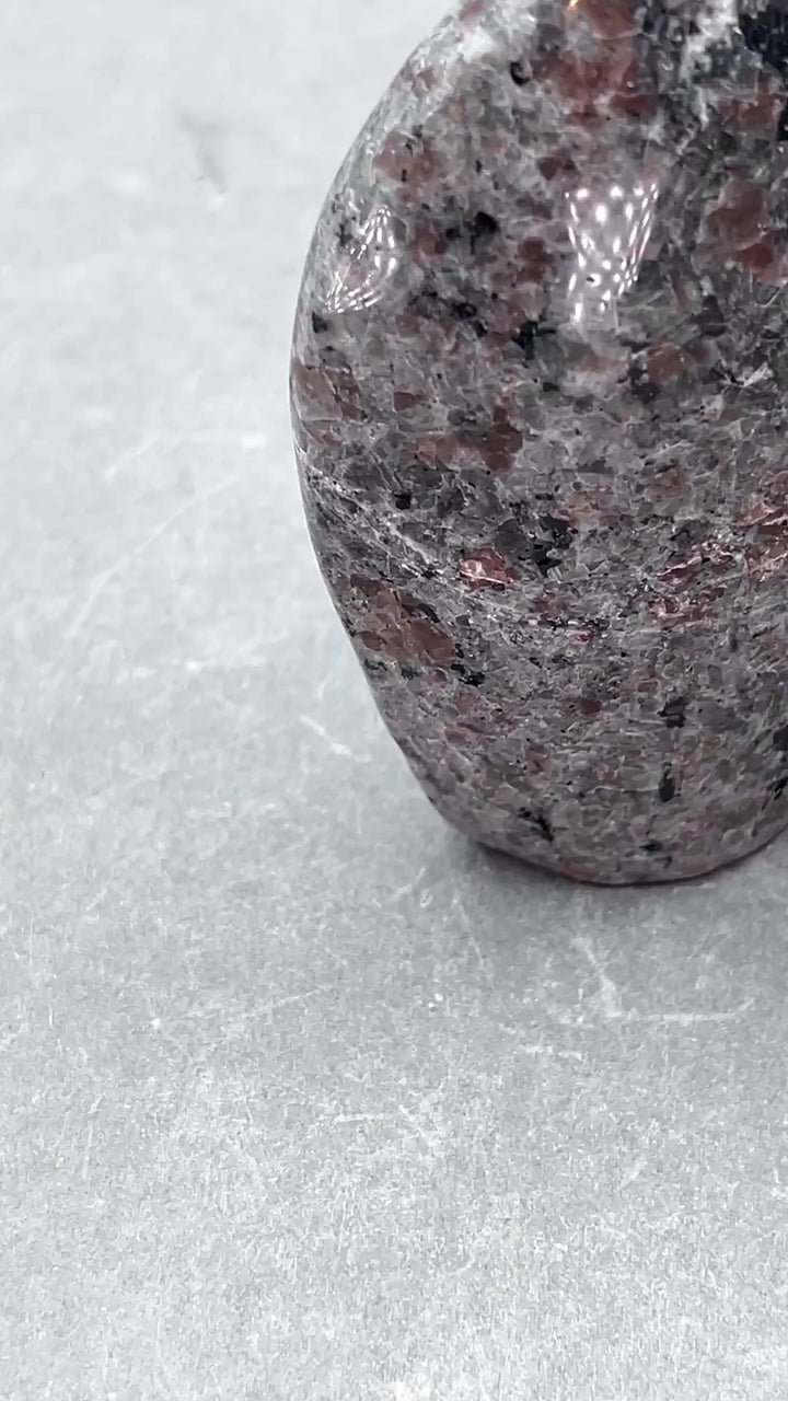 Sodalite Syenite Polished Standing Flame