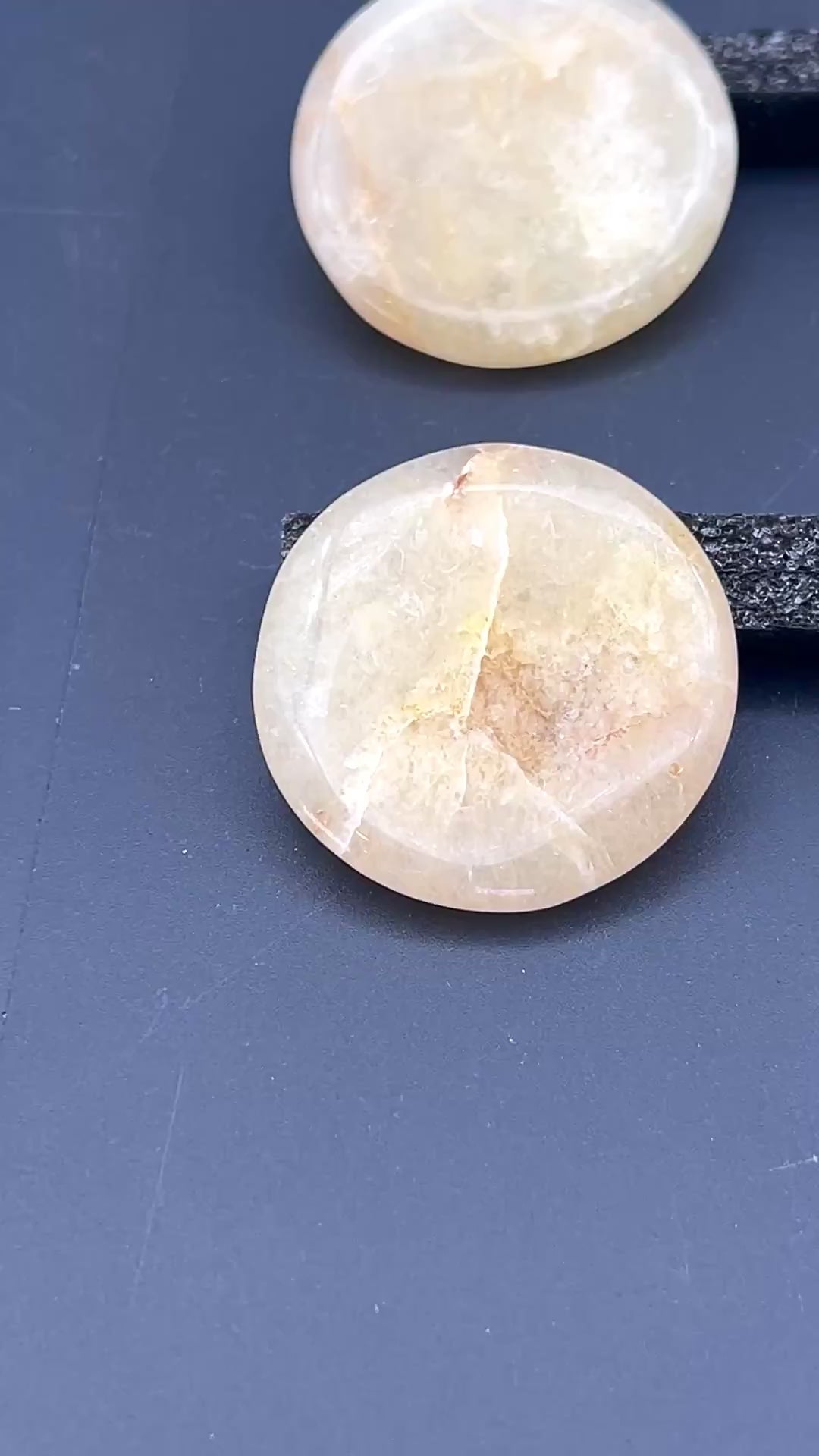 Yellow Quartz Polished Pocket Stone