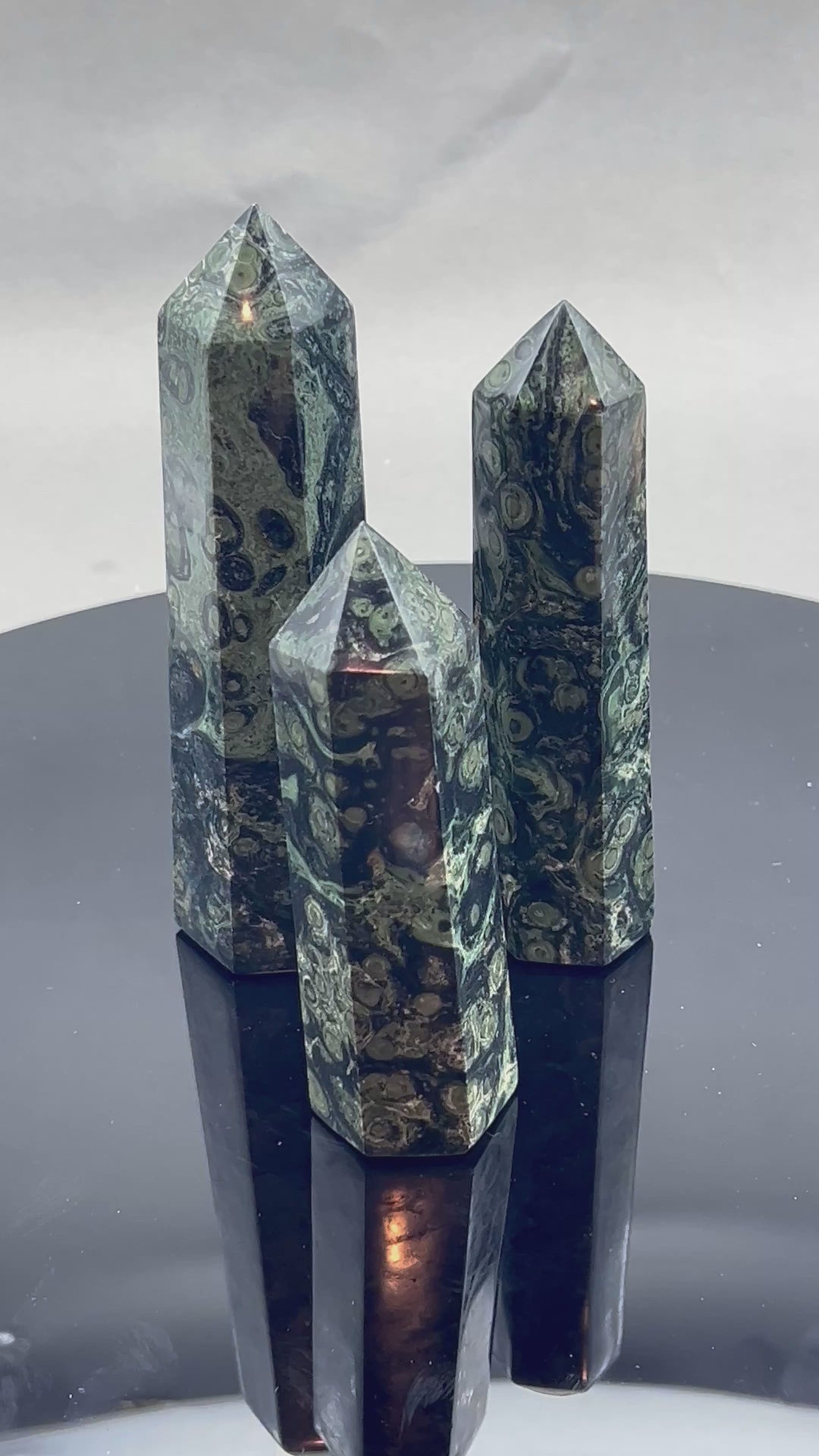 Kambaba Jasper Polished Standing Hexagon Tower