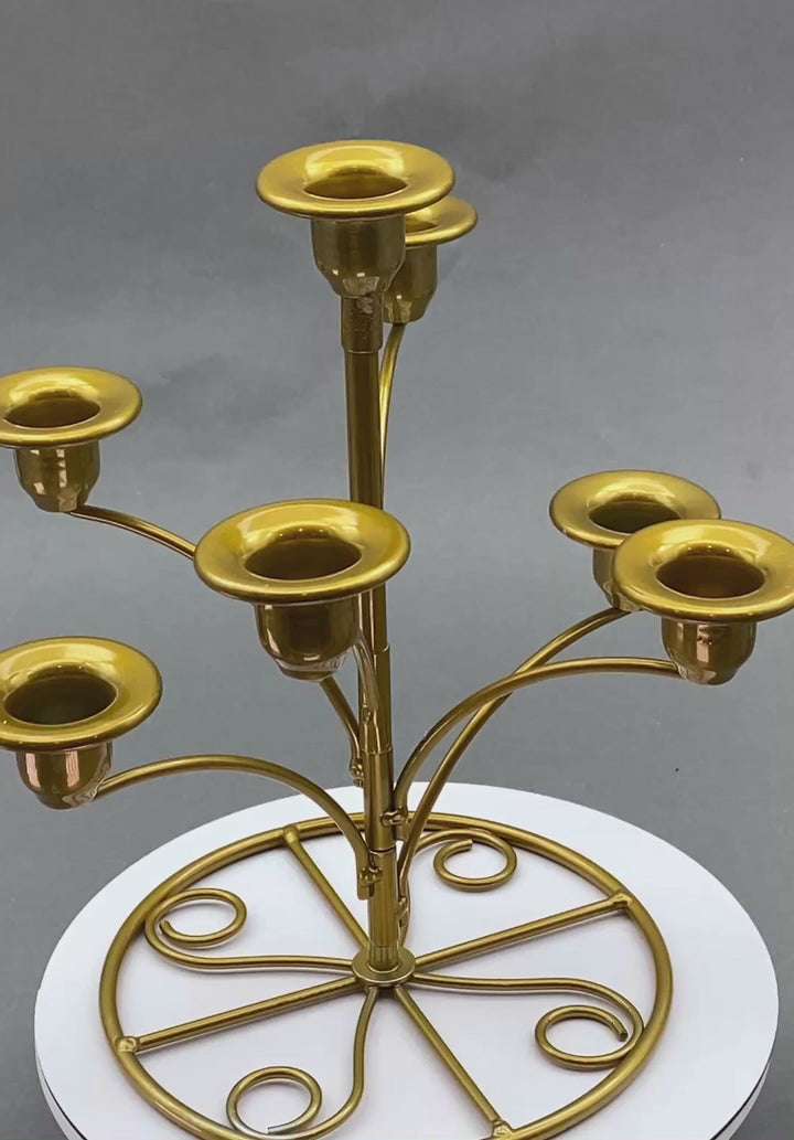 Brass Candelabra Style Sphere Holder