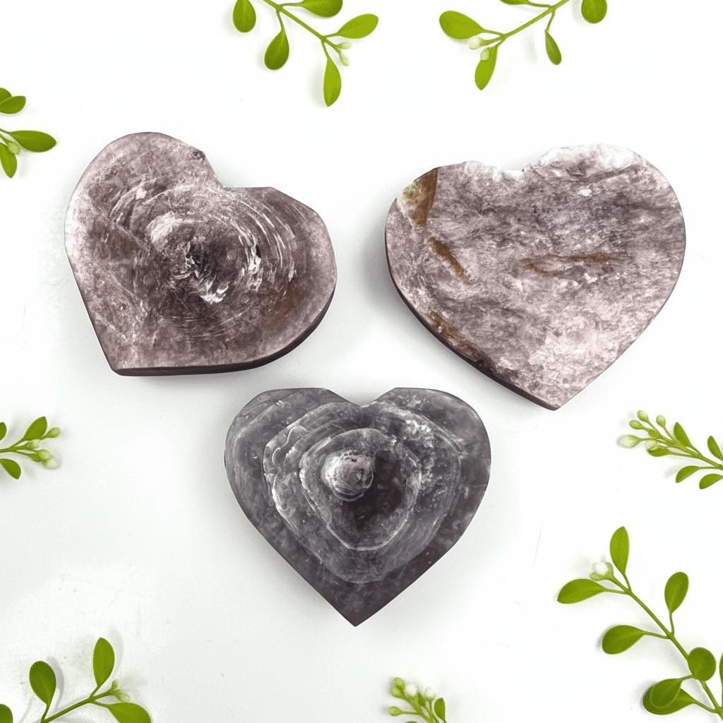Purple Mica HeartsCrystal River Gems