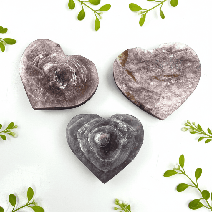 Purple Mica HeartsCrystal River Gems