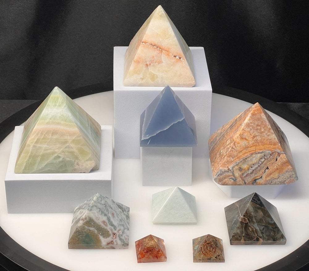 Pyramid (Mixed) Crystal Bundle Lot (5 LBs) Bulk Wholesale Gemstone Décor CollectionCrystal River Gems