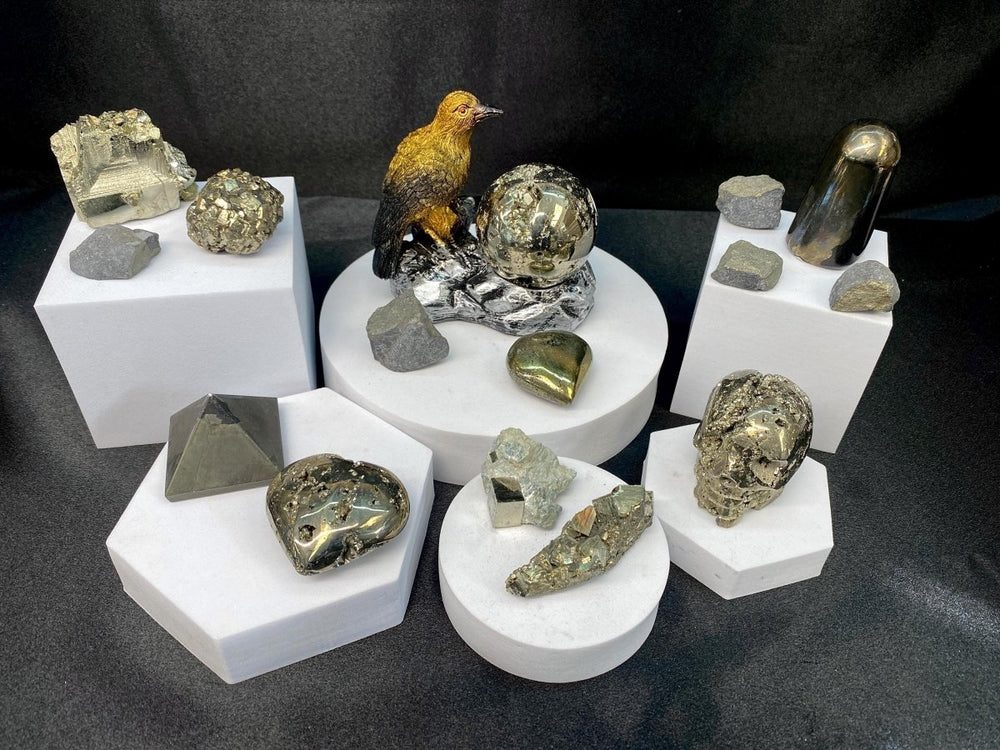 Pyrite Crystal Bundle Lot (16 Pieces) Bulk Wholesale Gemstone Décor CollectionCrystal River Gems