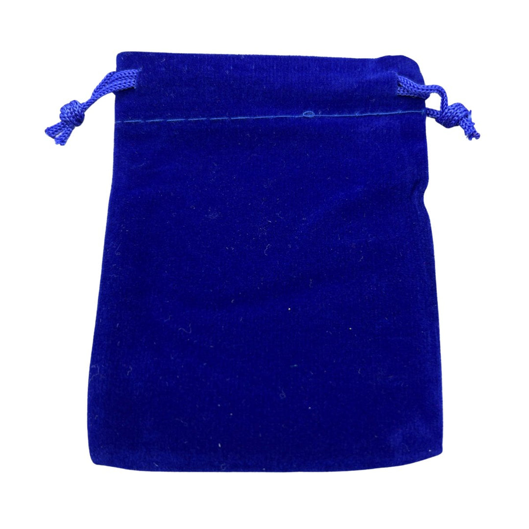 QTY 1 - Royal Blue Deluxe Plush Velvet Pouch / 3x4"Crystal River Gems