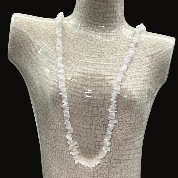 Quartz Strand Chip Necklace (32 Inches) (1 Piece)Crystal River Gems