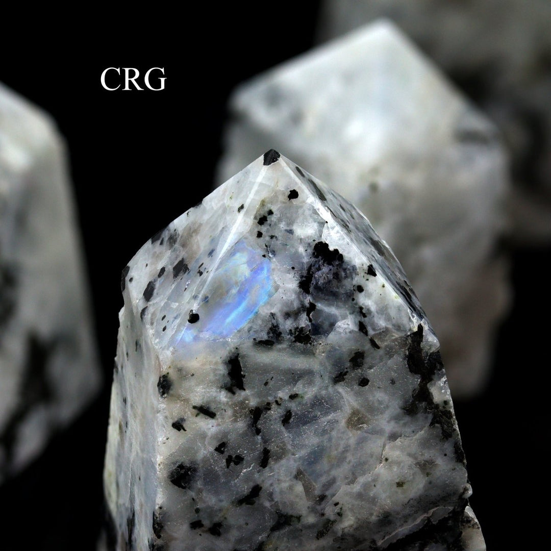 Rainbow Moonstone Top Polished Points (1 Kilogram) Size 1.5 to 2.5 Inches Crystal Gemstone Towers