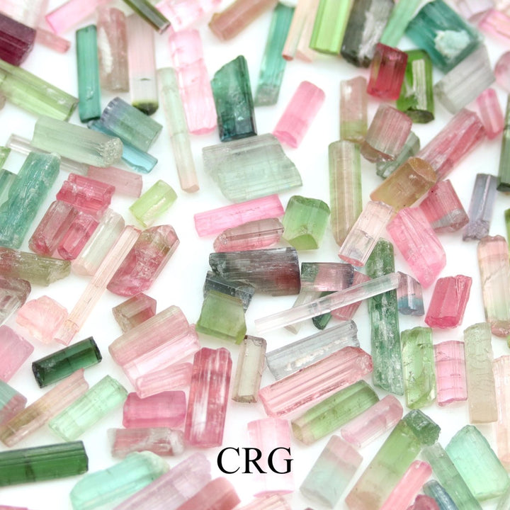 Rainbow Tourmaline Raw Crystals 4 to 15 mmCrystal River Gems