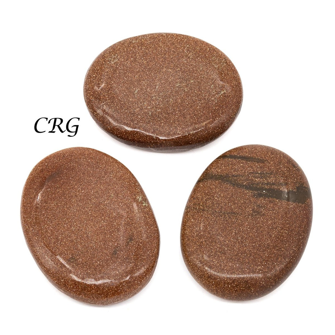 Red Goldstone Palm Stone (2 Inches) (1 Pc) Polished Palm/Worry GemstoneCrystal River Gems