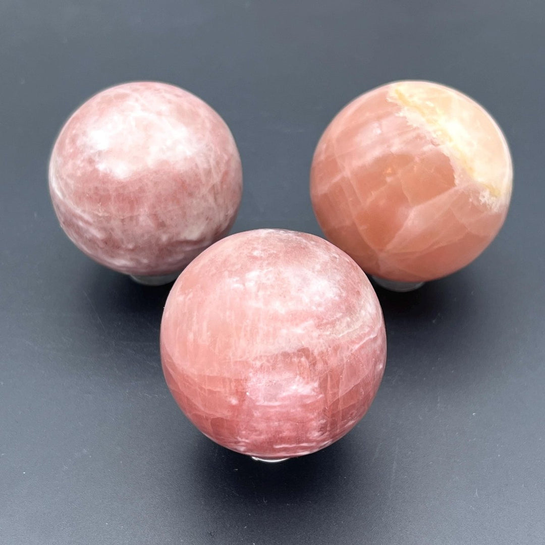 Rose Calcite Gemstone SphereCrystal River Gems