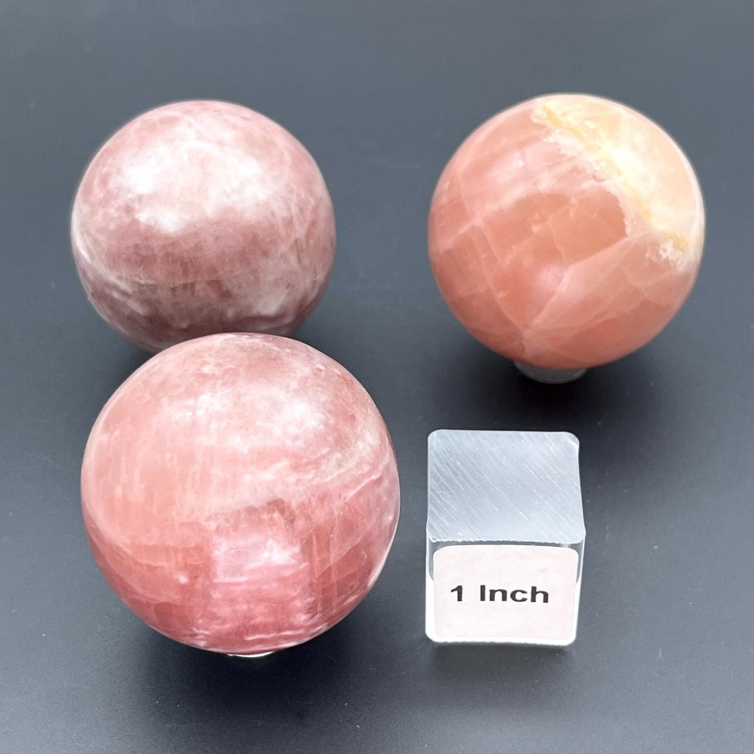 Rose Calcite Gemstone SphereCrystal River Gems