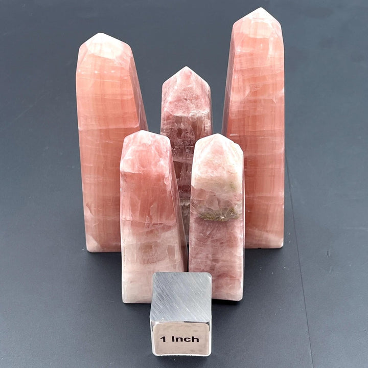 Rose Calcite Polished Standing TowerCrystal River Gems