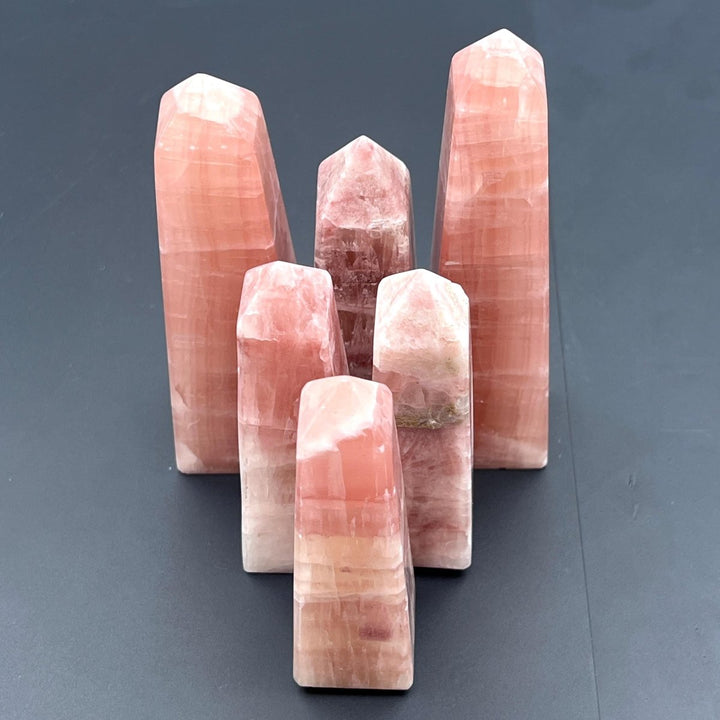 Rose Calcite Polished Standing TowerCrystal River Gems