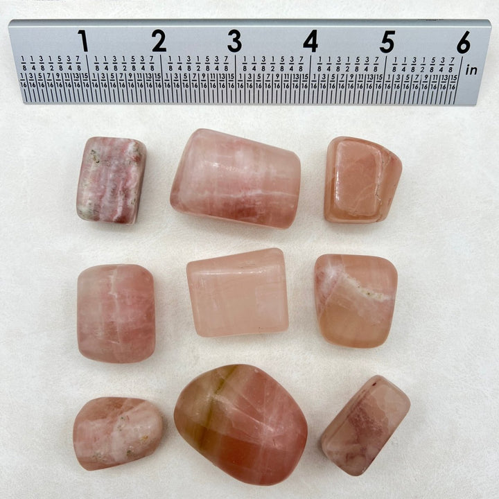 Rose Calcite Tumbled Bulk StonesCrystal River Gems