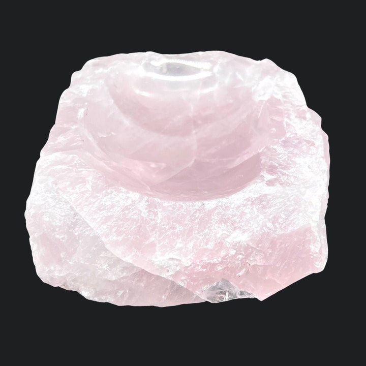 Rose Quartz Polished Dish (1 Piece) (Size 3.75 To 5 Inches) Hand Carved Polished Gemstone DecorCrystal River Gems