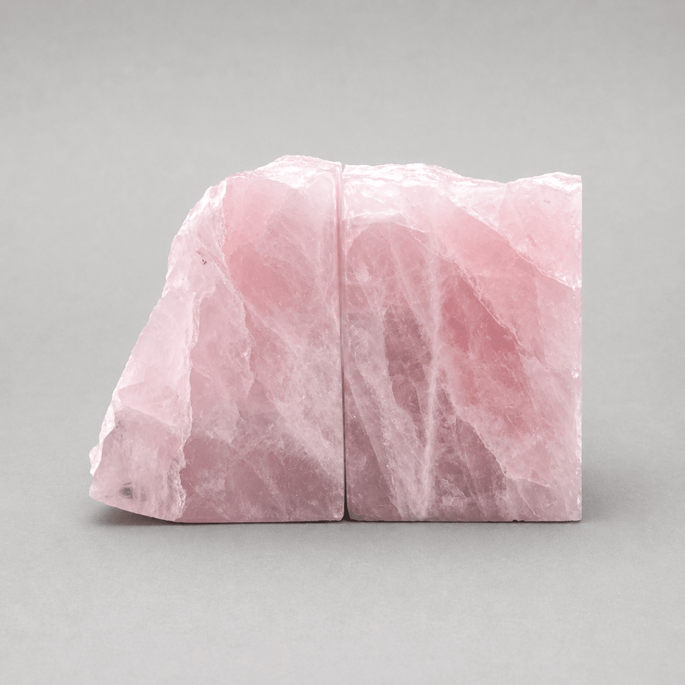 Rose Quartz Polished Face BookendCrystal River Gems