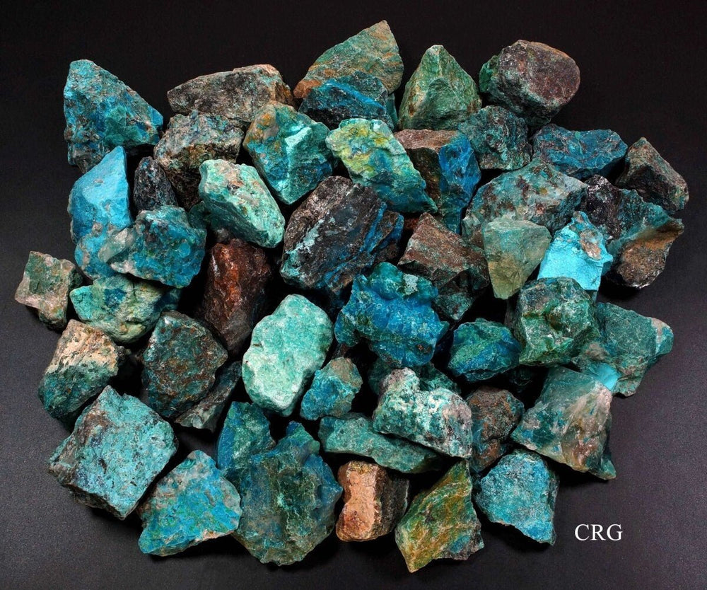 Rough Chrysocolla / 0.5 - 1.5" AVG - 1 KILO LOTCrystal River Gems