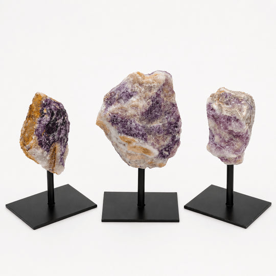 Rough Fluorite on Metal StandCrystal River Gems