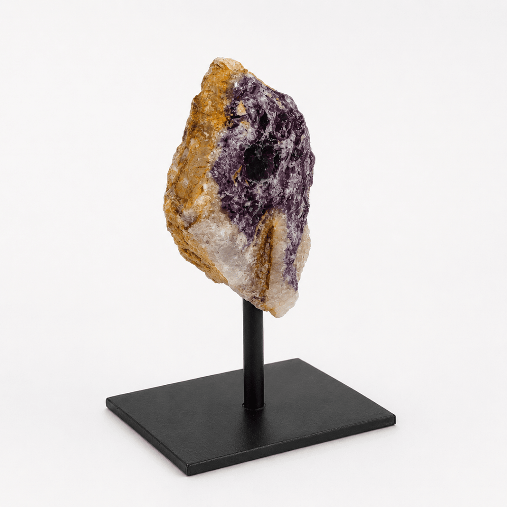 Rough Fluorite on Metal StandCrystal River Gems