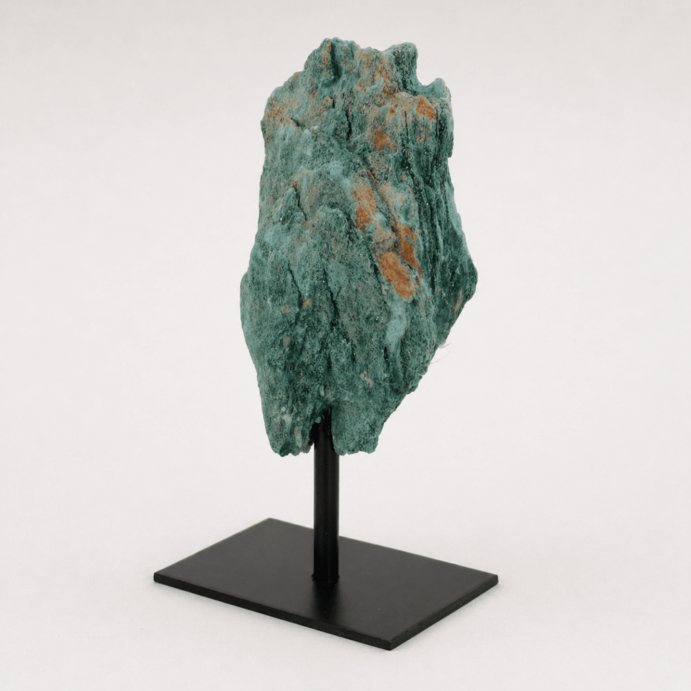 Rough Fuchsite on Metal StandCrystal River Gems