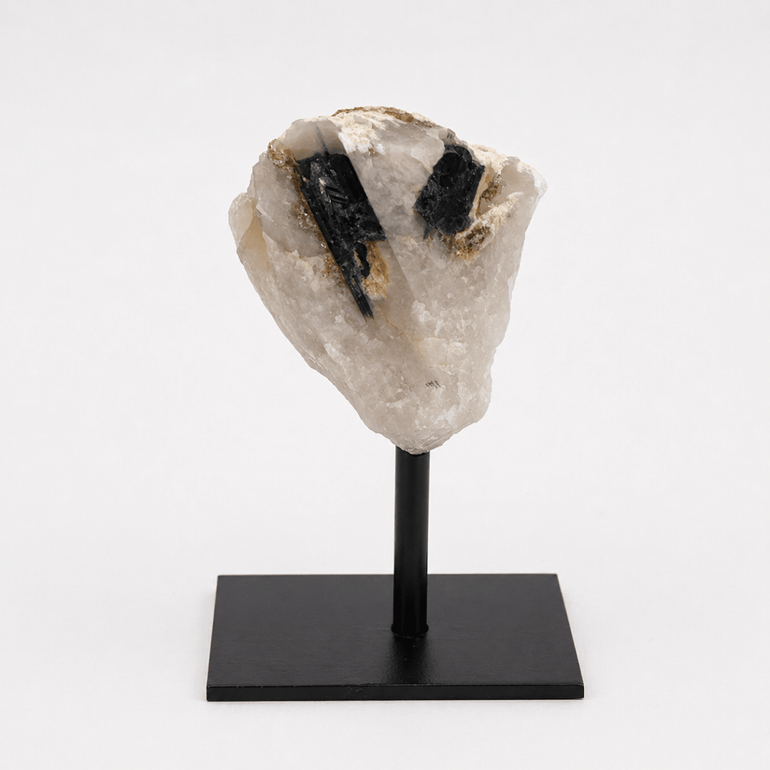 Rough Green Tourmaline on Metal StandCrystal River Gems