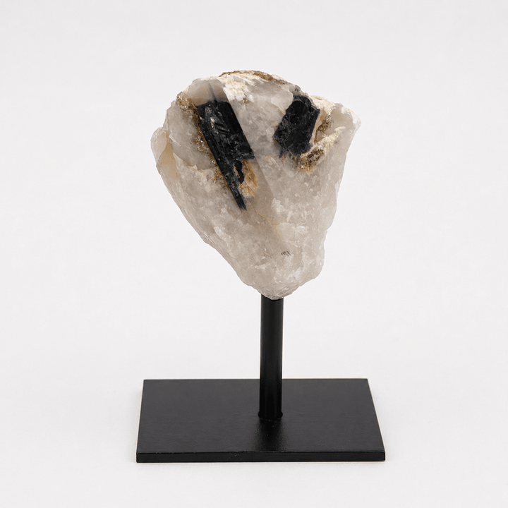Rough Green Tourmaline on Metal StandCrystal River Gems