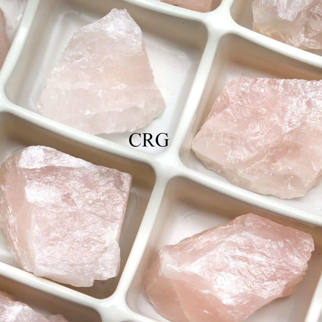 Rough Rose Quartz Flat (1 - 1.5 Inches) (24 Pcs) Wholesale Crystal Gemstone LotCrystal River Gems
