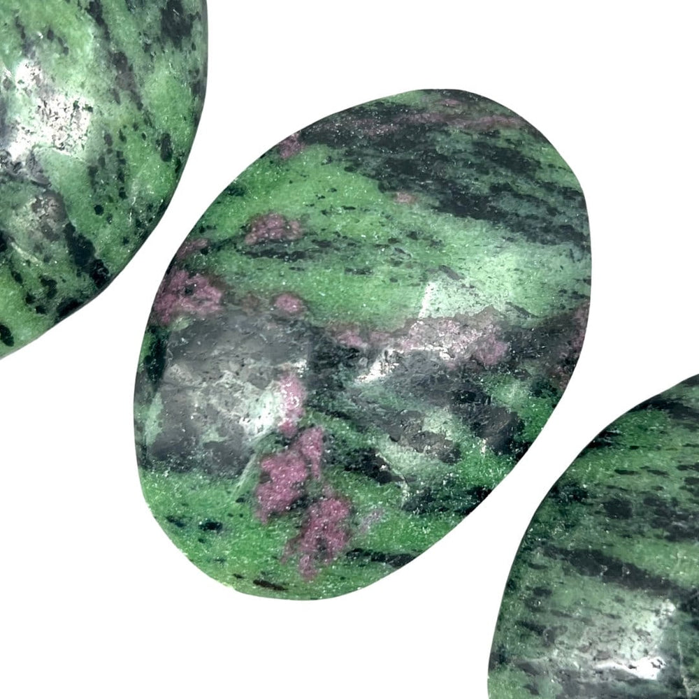 Ruby Zoisite Palm Stone (1 Piece) (60mm)Crystal River Gems