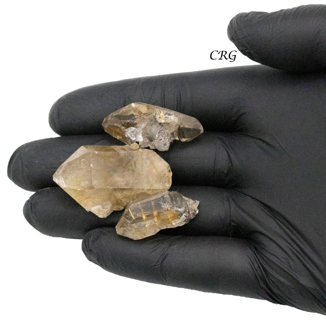 Rutilated Quartz Rough Rock (8 Ounces) Size 25 to 55 mm Bulk Wholesale Lot Crystal Minerals