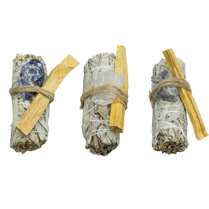 Sage and Palo Santo Gemstone Bundle (1 Piece)